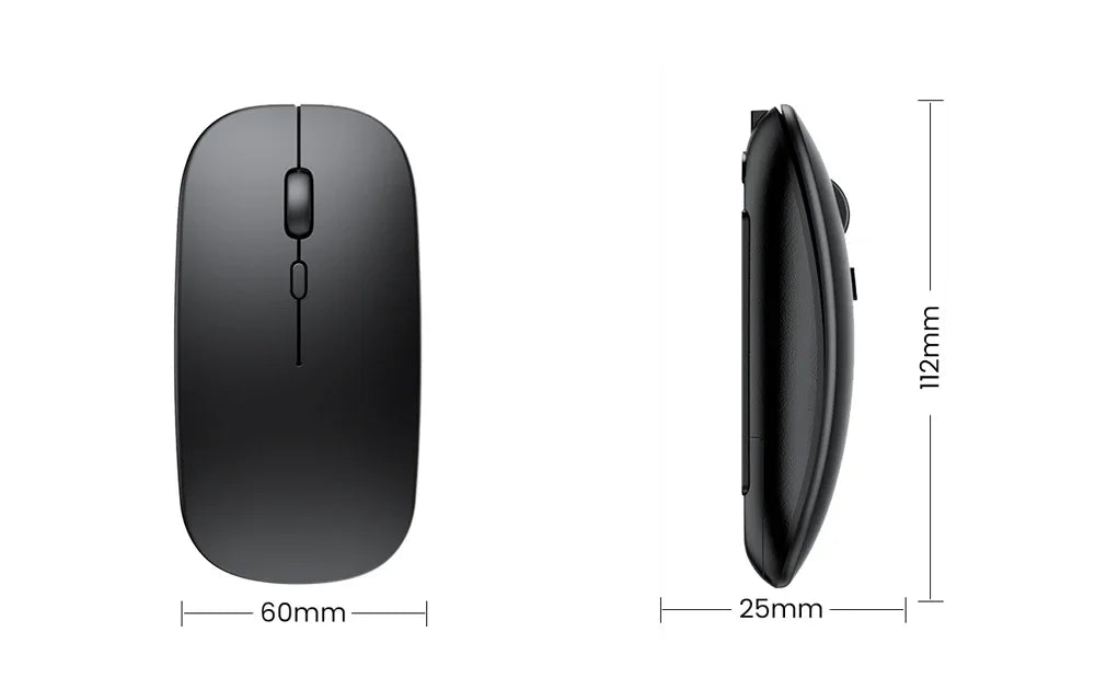 Wireless Mouse Rechargeable Dual Modes Bluetooth-compatible 2.4G USB Computer Mice For Laptop iPad Tablet Notebook Gaming Mouse