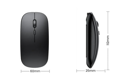 Wireless Mouse Rechargeable Dual Modes Bluetooth-compatible 2.4G USB Computer Mice For Laptop iPad Tablet Notebook Gaming Mouse