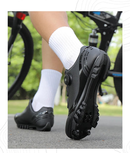 Unisex Cycling Shoes Speed Competitive Cycling Shoes SPD Road Bike Lock Shoes Breathable MTB Mountain Off-Road Cycling Shoes