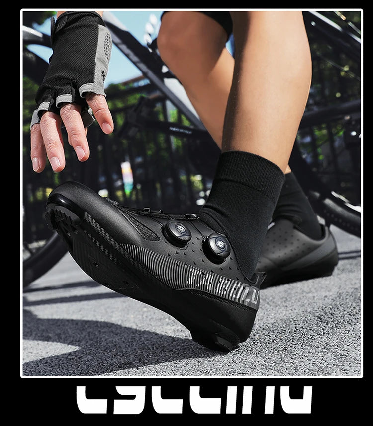 Road Cycling Shoes Flats Cleats Shoes Speed Cycling Sneaker Man Bike Shoes Women Self-Locking Non-slip Mountain Bicycle shoe spd