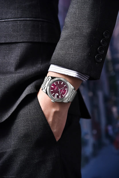 PAGANI DESIGN DD40 herenhorloge – Model in roségoud, luxe mechanisch polshorloge, automatisch uurwerk, saffierglas met antireflectiebehandeling, waterdicht