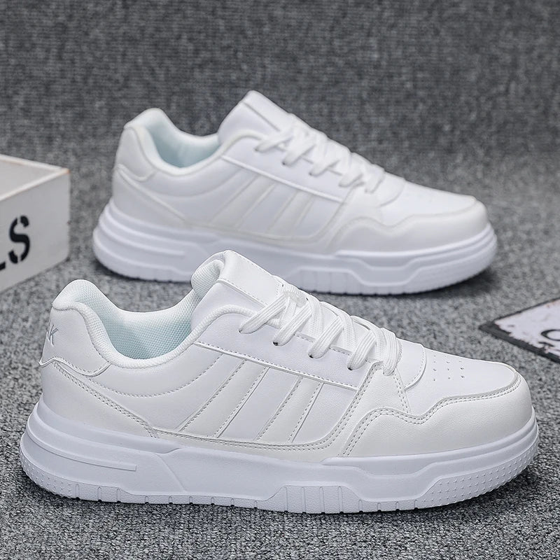 Baskets en cuir pour hommes, chaussures de sport décontractées, plates, de Skateboard, grande taille 50 51 52, offre spéciale pour livraison directe