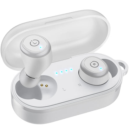 TOZO T10 Bluetooth 5.3 Earphones, Wireless Headphones, AI Enhanced Calling With Deep Bass, IPX8 Waterproof Earbuds, 45H Play