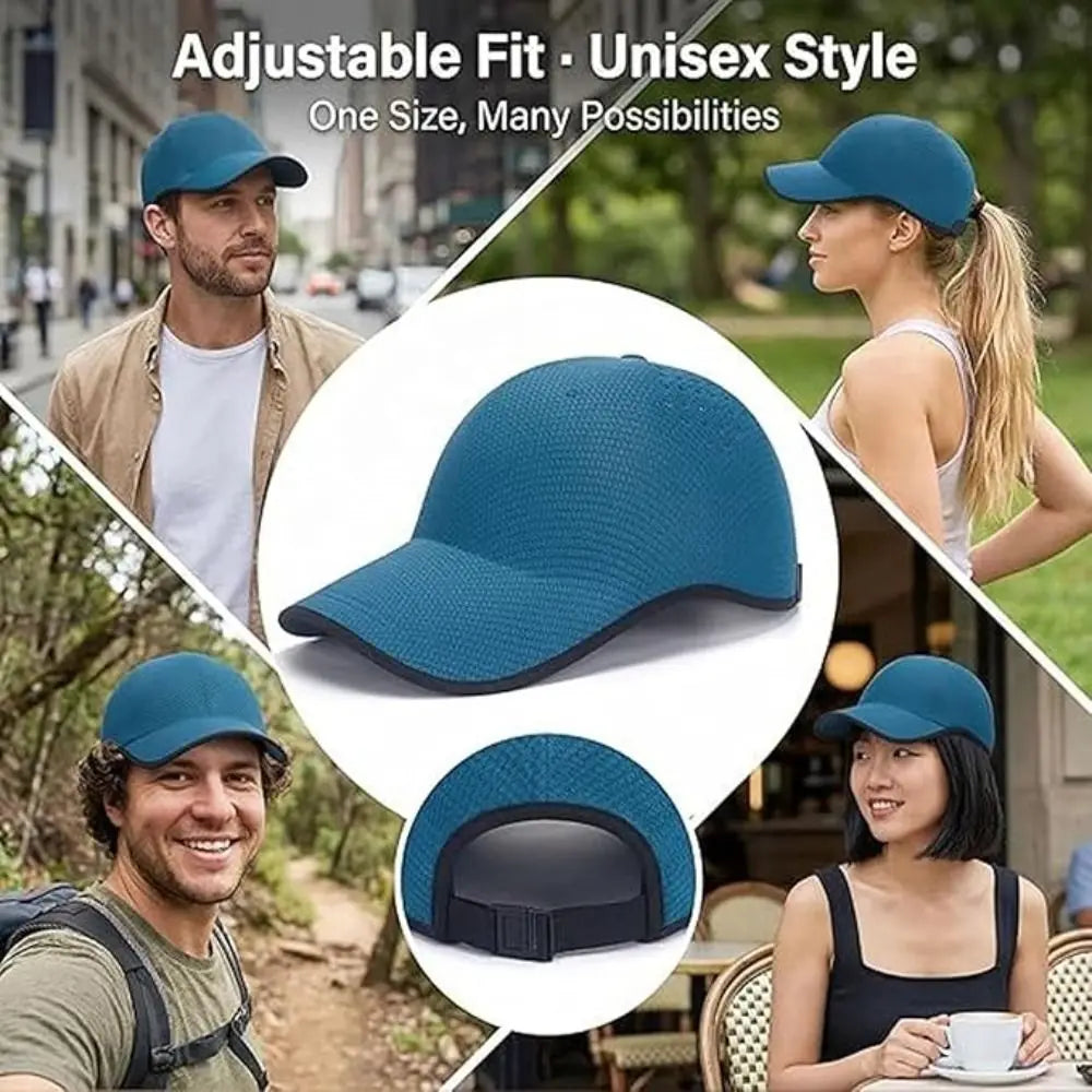 Creative Gift Seamless Baseball Cap Quick Drying Packable Sports Hat Polyester Lightweight Visor Cap