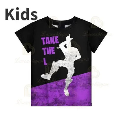 Czerwony Jade Fortnite Anime Battle Royale 3D T-shirt dla mężczyzn, kobiet i dzieci – T-shirt Pelly, prezent urodzinowy dla dziewczynek i chłopców