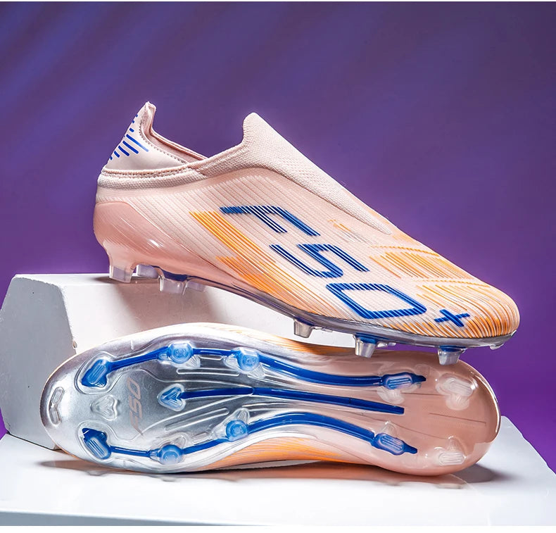Nouvelles chaussures de football pour hommes, chaussures de football sur gazon, ultralégères, confortables, crampons d'intérieur antidérapants, crampons FG pour terrain synthétique, futsal, adulte, antidérapantes