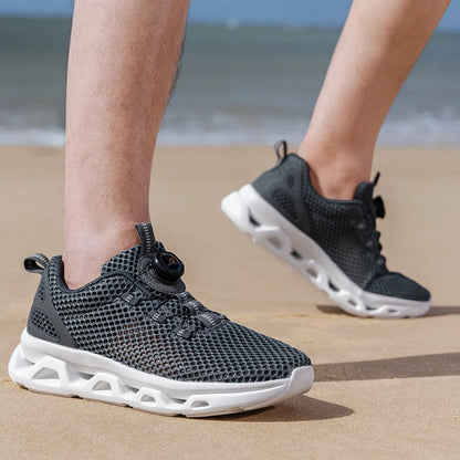 2026 Men Women Quick-Dry Wading Shoes Water Breathable AquaIn Upstream Antiskid Outdoor Sports Wearproof Beach Sneakers 39-46