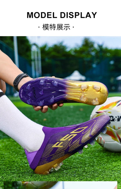 New Men Football Boots High-quality Soccer Shoes Sneakers Match Indoor Non-Slip Grass Cleats High-top Futsal Hot-selling Outdoor