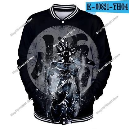 Dragon Ball Streetwear – baseballová uniforma pro muže a ženy, Son Goku, kostýmy pro dospělé, bundy, jarní a podzimní kabáty, svetry, mikiny, dárky