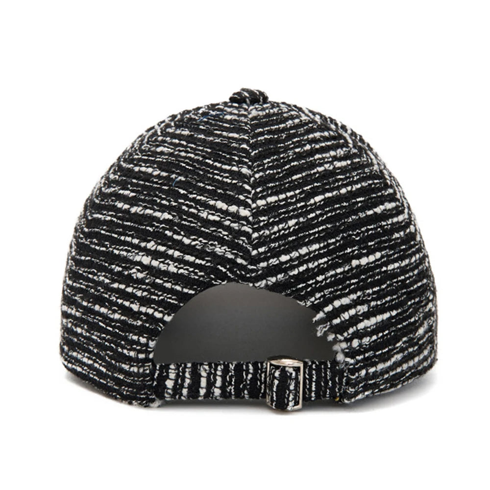 FS Fashion Black White Striped Baseball Cap For Men Casual Korean Street Women Hat Summer Streetwear Trucker Hats Gorra Hombre