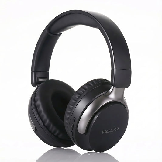 SODO SD1103 casque sans fil Bluetooth 5.3 sur l'oreille, autonomie de 48 heures de lecture stéréo HiFi, casque de sport pliable avec prise en charge TF/AUX
