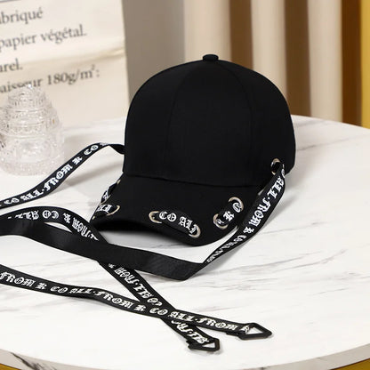 Velvet Cat Ear Baseball Cap With Long Ribbon Strap Korean Style Casual Sun Hat For Women Girls