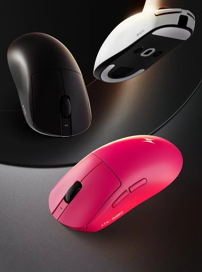 Rato Gaming Sem Fios ATK A9 com Tecnologia NearLink, Ergonómico PAW3395, Tri-Mode Bluetooth de Baixa Latência para Esports e PC
