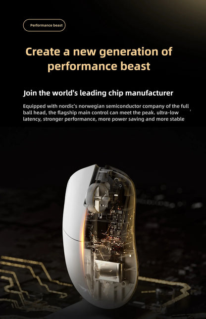 VGN Dragonfly F2 ProMax/Ultra Esports Gaming Mouse 42000DPI 0.125ms For CS:GO Latency Wired/Wireless Dual 8K 3-Mode PAW3395/3950