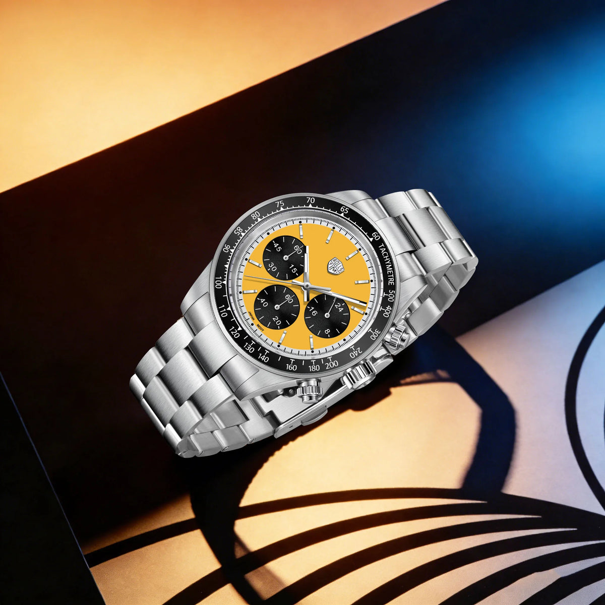 Rossitimi Casual Elegance herenhorloge met kwarts, lichte luxe, premium roestvrij staal, saffierglas, klein, drie-pins, lichtgevend duikhorloge