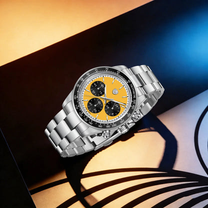 Rossitimi Casual Elegance herenhorloge met kwarts, lichte luxe, premium roestvrij staal, saffierglas, klein, drie-pins, lichtgevend duikhorloge
