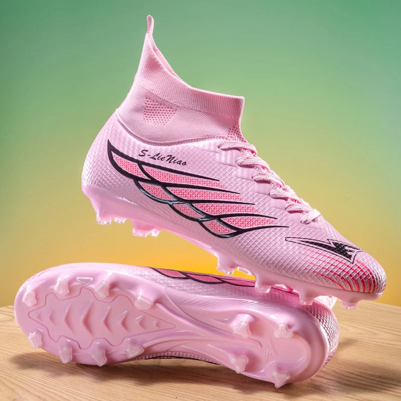 Nouvelles chaussures de football pour hommes, chaussures de sport pour terrain gazonné, chaussures de football pour matchs en plein air, chaussures d'entraînement professionnelles antidérapantes, chaussures ultralégère