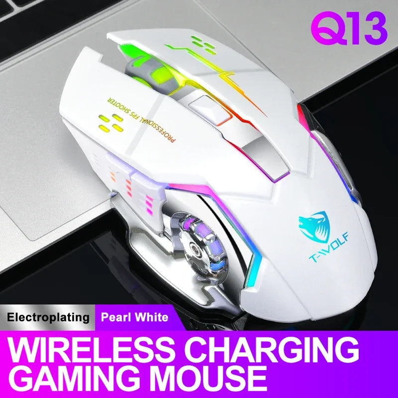 New Wireless Mouse Charging Gaming Mouse Mute Backlit Mouse Mechanical Ergonomic Optical Computer Accessories for PC Laptop