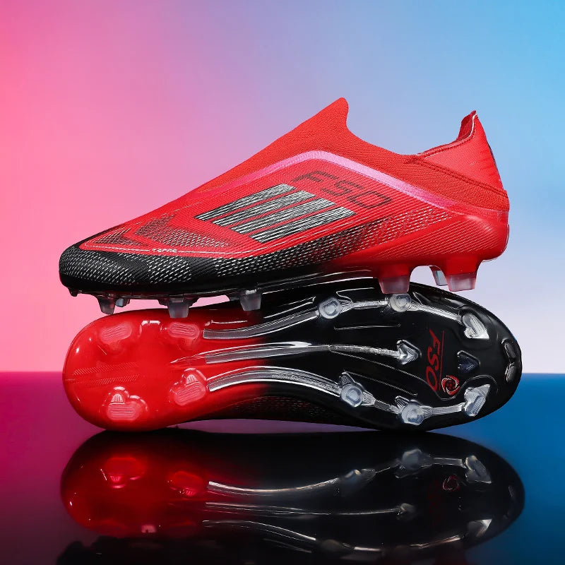 Chaussures de football pour hommes, crampons d'entraînement, chaussures de soccer FG ultralégères et respirantes, livraison directe, crampons longs pour matchs sportifs, baskets d'intérieur