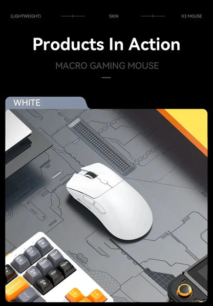 Ултралека мишка ATTACK SHARK R1 59g с PAW3311, 18000DPI, 400IPS, 40G, 1000Hz, три режима, основен чип Broadcom BK3633, 20 милиона кликвания