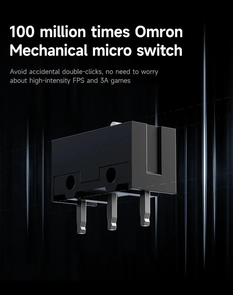 Безжична е-спорт мишка MCHOSE G3 V2 Pro, лека, с три режима, Bluetooth, PAW3395, висока производителност, 800mAh, за игри и офис, 59g