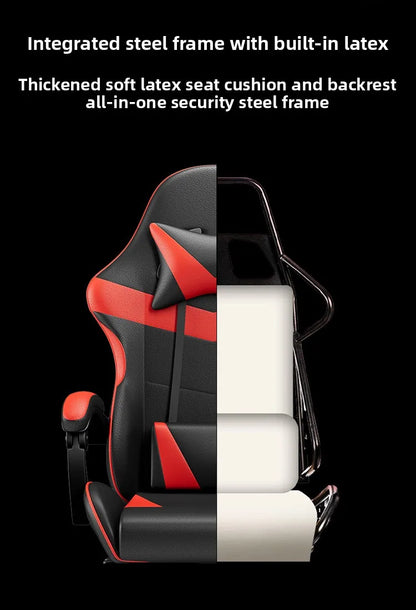 Gaming Chair Ergonomic Computer Desk Chair Reclining Home Office Gaming Chair with Back Support for Extended Sessions