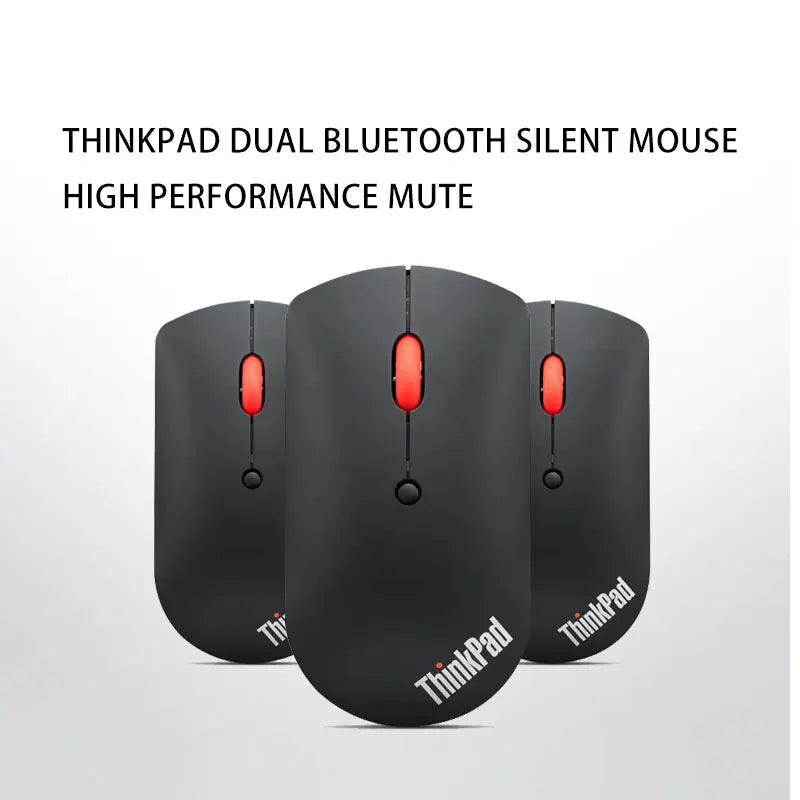 Lenovo ThinkPad Wireless Mouse 4Y50X88822 Dual Bluetooth Office Mouse Laser Mouse Black Ergonomic Laptop Mouse