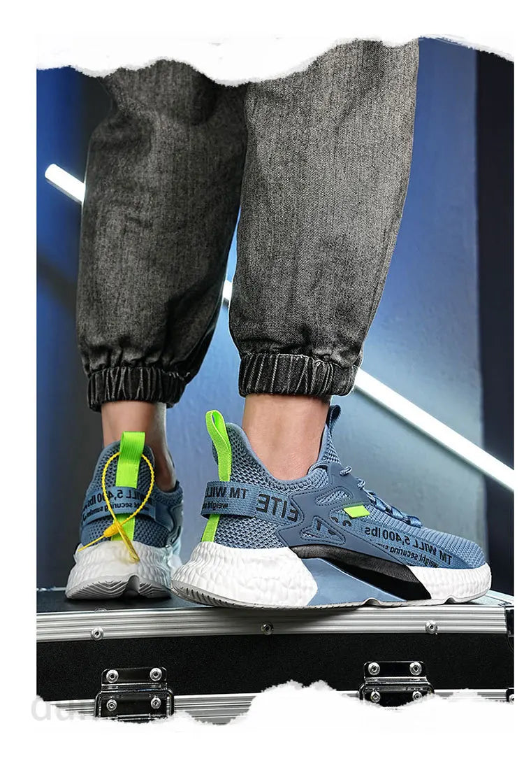 Scarpe da uomo nuove, sneakers, leggere, casual, alla moda, da corsa, elastiche, per il tempo libero, in rete, estive, sportive, da tennis, da passeggio, taglia