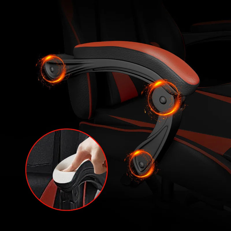 Gaming Chair Ergonomic Computer Desk Chair Reclining Home Office Gaming Chair with Back Support for Extended Sessions