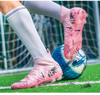 Men Professional Football Shoes Society Cleats Soccer Shoes Original Indoor Football Field Boots Grass Training TF/FG Sneaker
