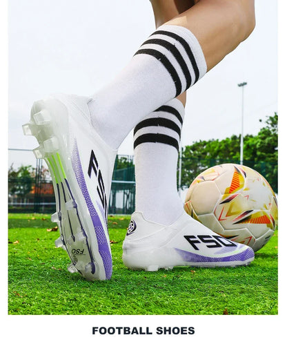 New Men Football Boots High-quality Soccer Shoes Sneakers Match Indoor Non-Slip Grass Cleats High-top Futsal Hot-selling Outdoor