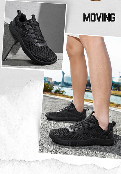 Men's Wide-Design Anti-Slip Casual Shoes Hiking Shoes Barefoot Loafers Multiple Colors Available Breathable Mesh Men's Footwear