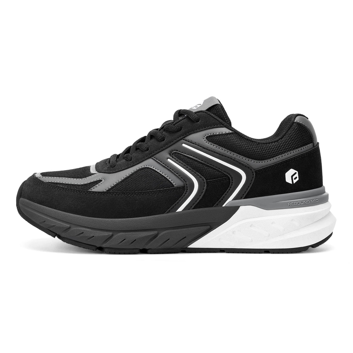 Fittington Wide Shoes For Man Walking Shoes Casual Sneakers Orthopedic Shoes Arch Support for Plantar Fasciitis Neuropathy