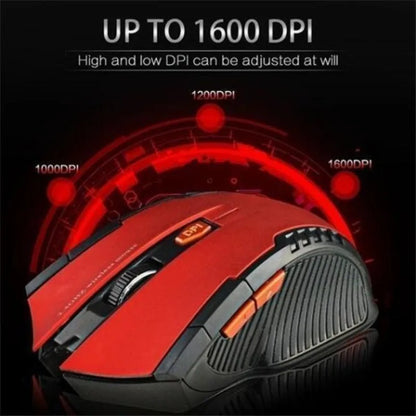 Mini Portable Mouse 2.4GHz Wireless Optical Game Mouse for PC Laptop Computer USB Receiver