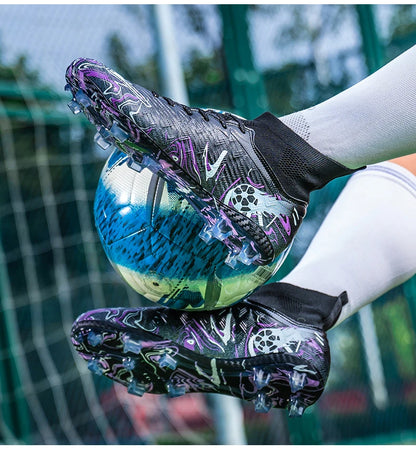 Men Professional Football Shoes Society Cleats Soccer Shoes Original Indoor Football Field Boots Grass Training TF/FG Sneaker