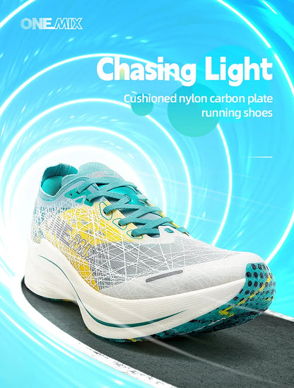 ONEMIX Carbon Plate Running Shoes for Men Shock Absorption Ultra-light Sports Shoes Rebound Outdoor Women Marathon Sneakers