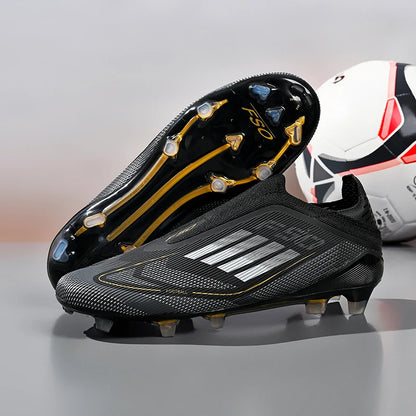 Nouvelles chaussures de football pour hommes, crampons de sport d'extérieur pour garçons et adultes, bottes de football d'entraînement respirantes, antidérapantes, à crampons longs, confortables