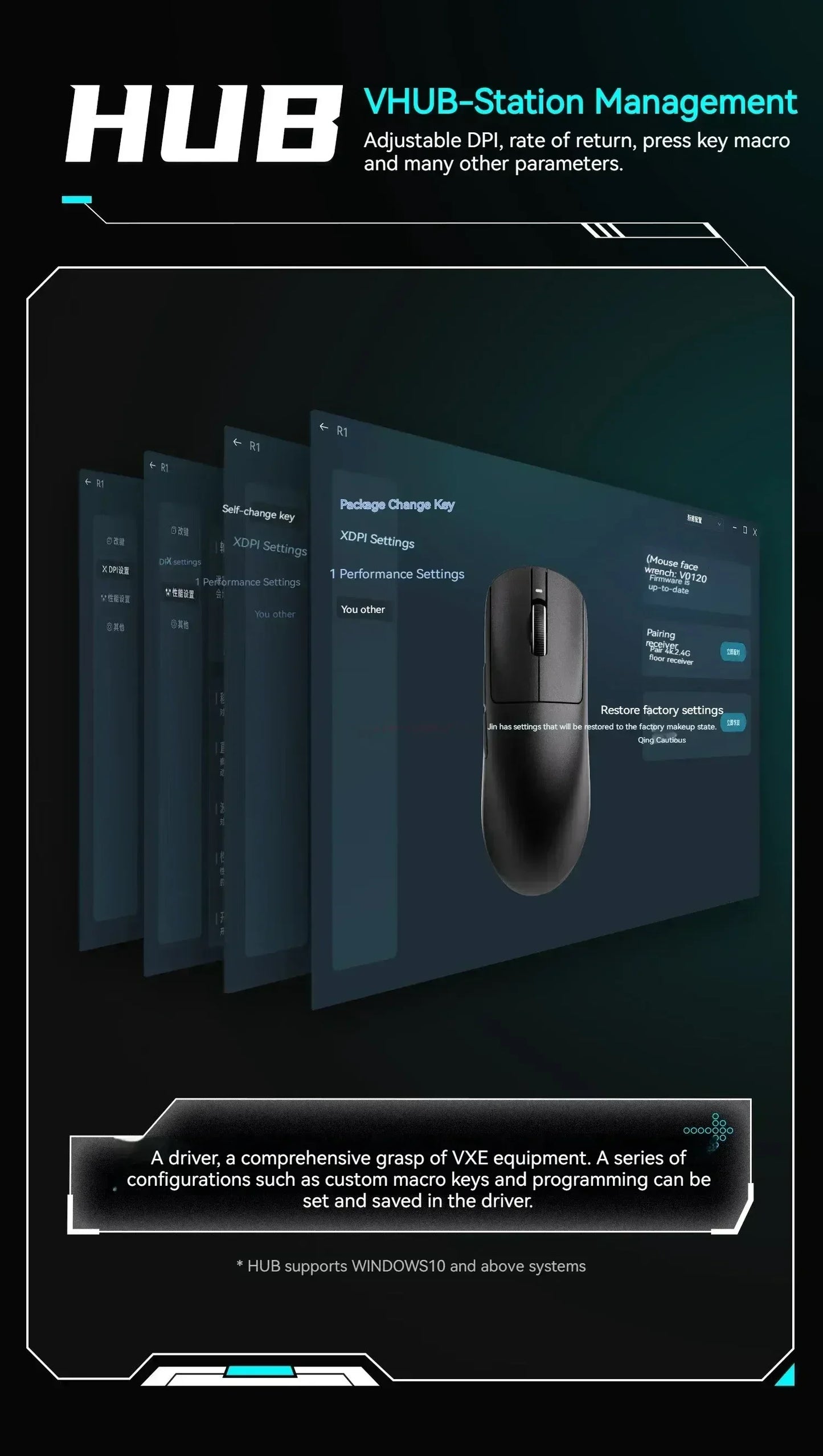 Vgn Vxe Dragonfly R1 Pro Max Gaming Mouse Bluetooth Rechargeable Gamer Paw3395 Lightweight Ergonomic Wireless Esport Mouse