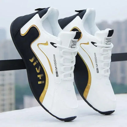 Wasserdichte Herren-Sneaker aus PU-Leder, lässige Sportschuhe, leichte, atmungsaktive, flache und rutschfeste Tennisschuhe, Zapatillas Hombre