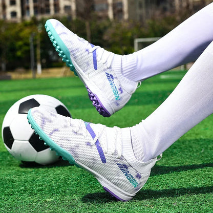 New Men Football Boots Professional Soccer Shoes Cleats Futsal Women Unisex Ultralight Hot Sale High-quality TF/FG Sneakers