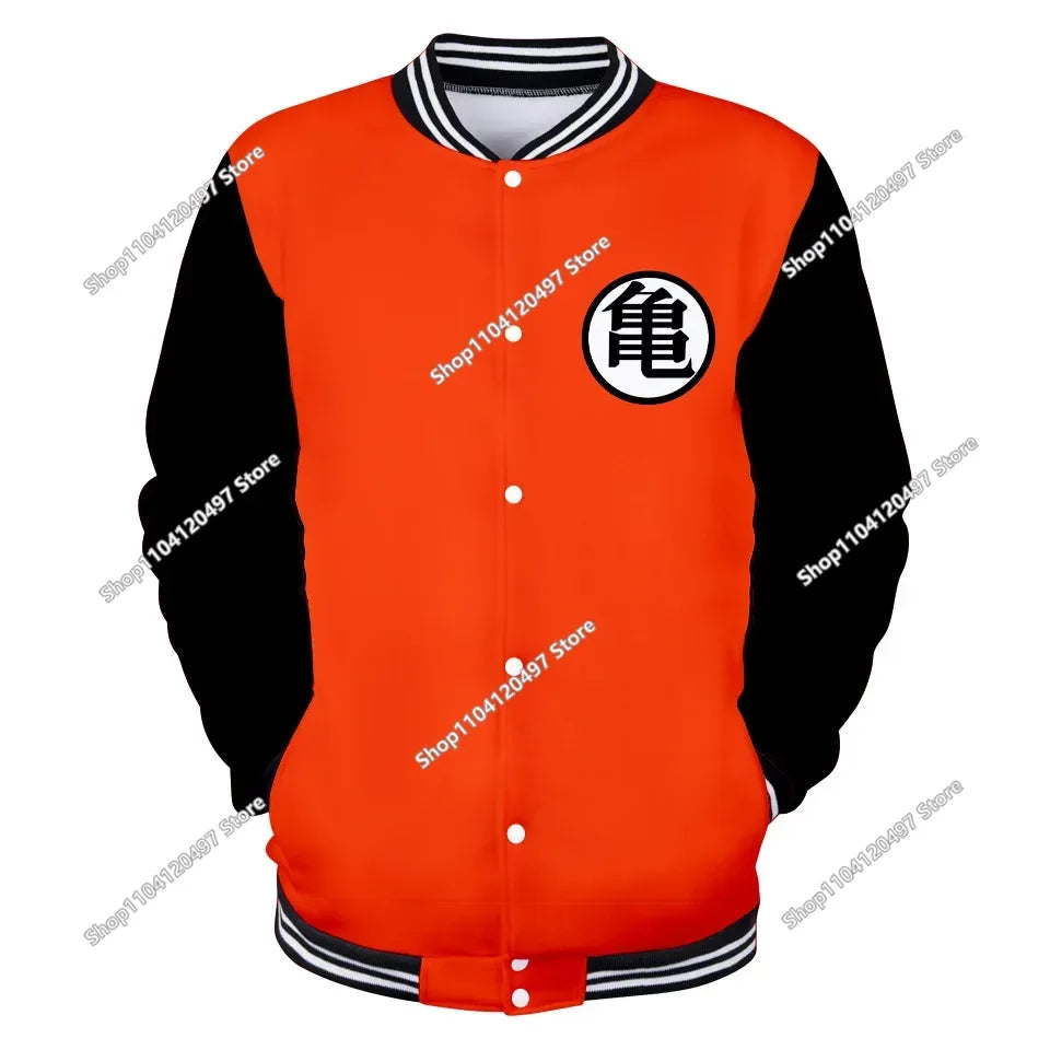 Dragon Ball Streetwear – baseballová uniforma pro muže a ženy, Son Goku, kostýmy pro dospělé, bundy, jarní a podzimní kabáty, svetry, mikiny, dárky