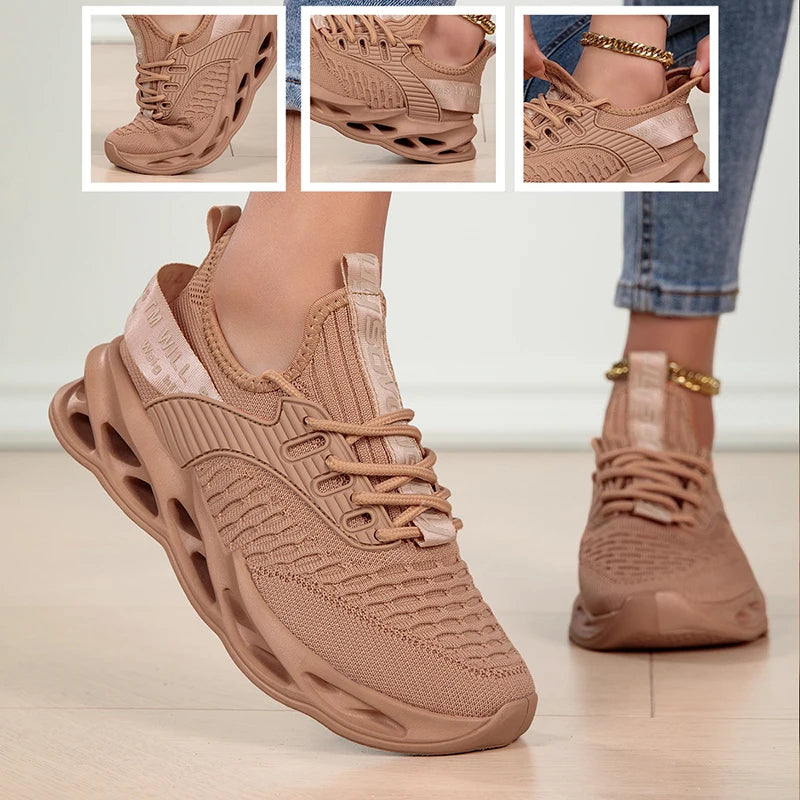 Women Sport Shoes Fashion Platform Sneakers Ladies Spring Winter Flats Running Shoes for Woman Plus Size 43