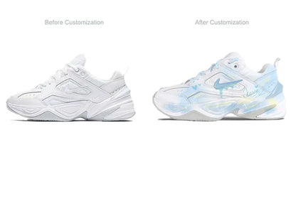 Op maat gemaakte Nike M2K Tekno Dreamy Island Fresh handgeschilderde lage retro hardloopschoenen voor dames