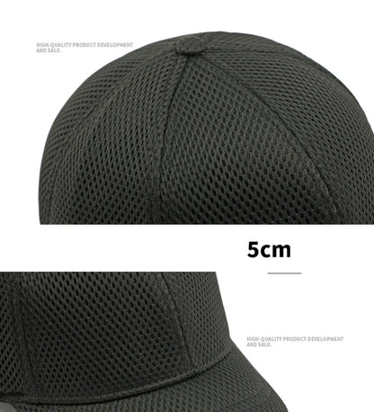 HT4828 5CM Short Brim Baseball Cap Male 6 Panels Baseball Hat Breathable Mesh Trucker Cap Men Women Solid Plain Snapback Cap