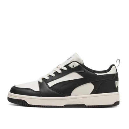 Puma Rebound V6 : baskets basses haut de gamme, élégantes, polyvalentes, amortissantes, légères, pour hommes et femmes – noir 392328-01