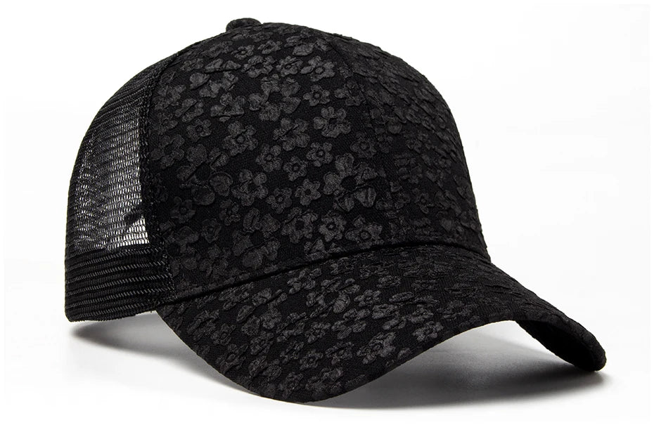 CNTANG 2024 New Print Mesh Caps Fashion Women Baseball Cap Summer Outdoor Casual Sun Hat For Female Hip Hop Girls Snapback