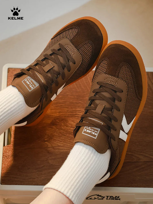 Kelme heren trainingsschoenen uit Duitsland, van mesh, ademend, met T-head-ontwerp; dames casual, veelzijdige lage boardschoenen