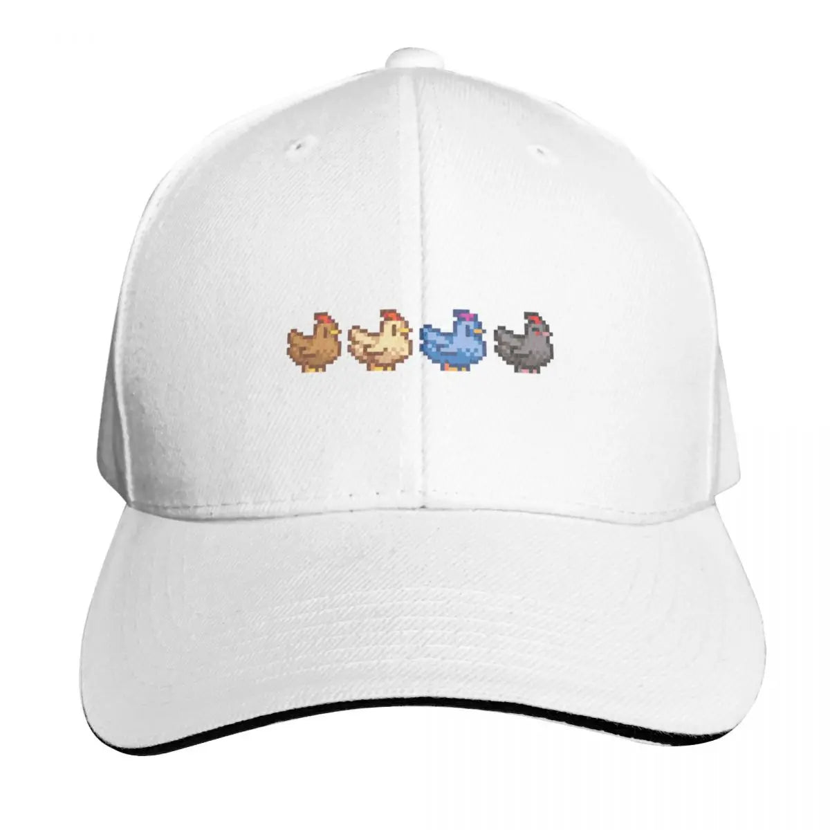 4 Chickens Stardew Valley Baseball Cap Fashion Beach Hat men Hood foam party Hat Hats For Men Women's