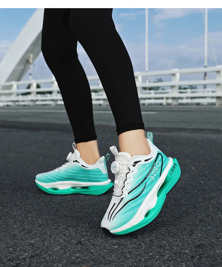 New Men's and Women's Running Shoes Breathable Racing Sports Shoes Carbon Cushion Lightweight Men's Jogging Training Shoes