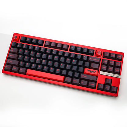 KBDiy GMK Red Dragon Keycaps PBT 143 Keys Set Retro Alice ISO Cherry Profile KeyCap For Custom DIY 60 Mechanical Keyboard Gaming